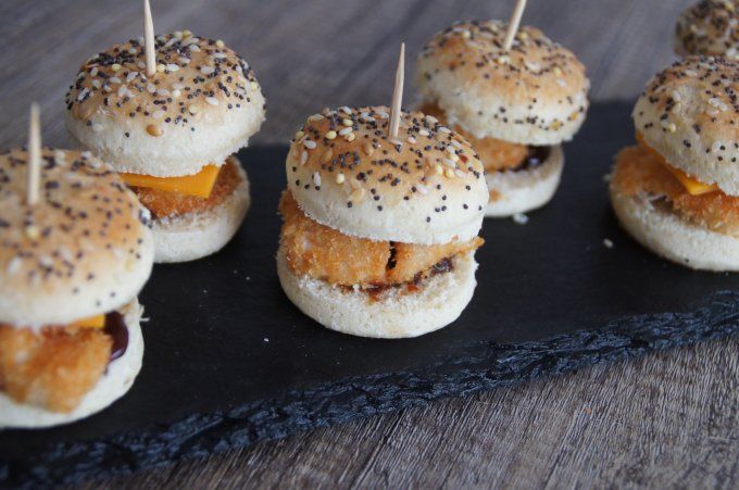 mini burger crispy poulet