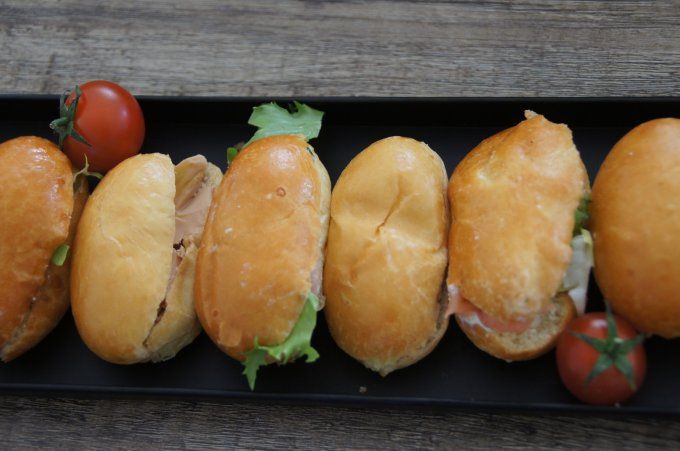 Les navettes "festival", saumon et foie gras