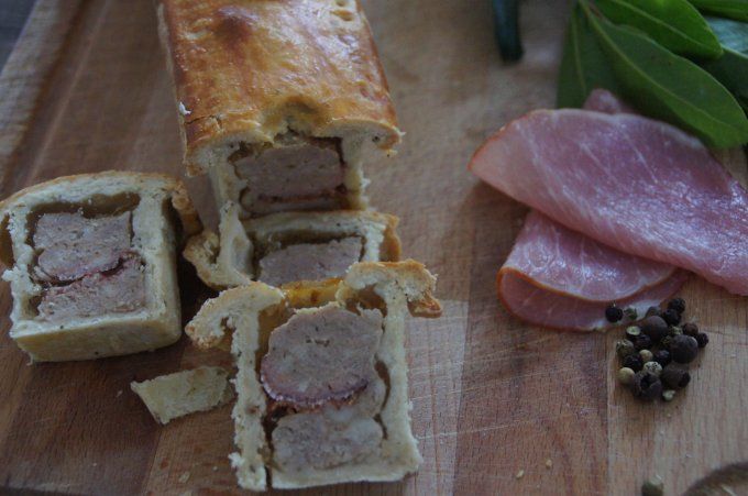 Le mini pâté en croute porc / copeaux de bacon