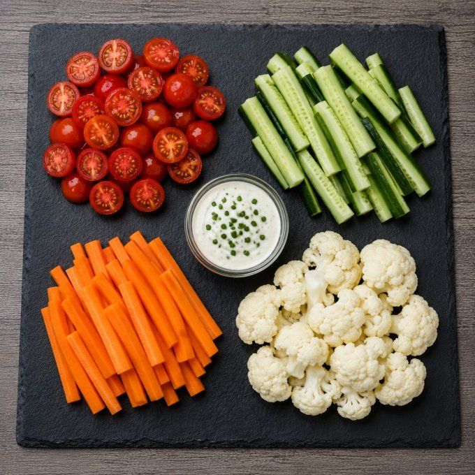 La box de crudités à dipper